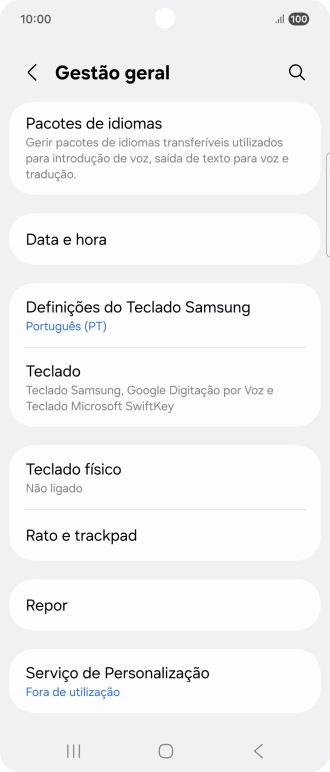 Prima Data e hora.