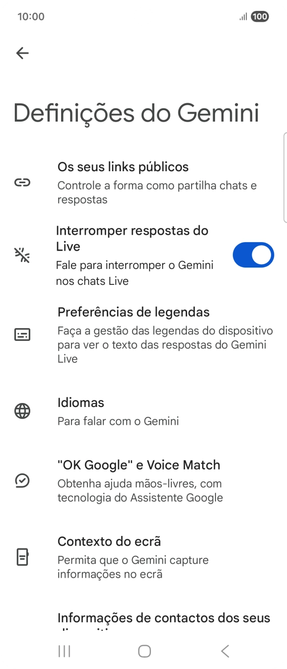 Siga as indicações no ecrã para escolher as definições pretendidas.