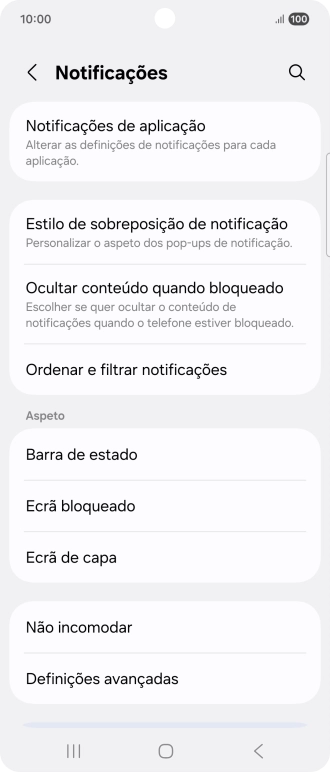 Prima Notificações de aplicação.