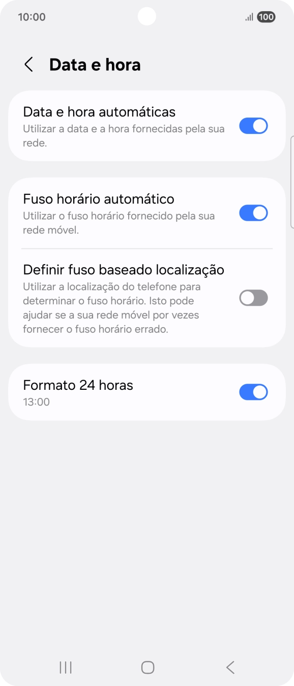 Prima a tecla de início para terminar e voltar ao ecrã inicial.