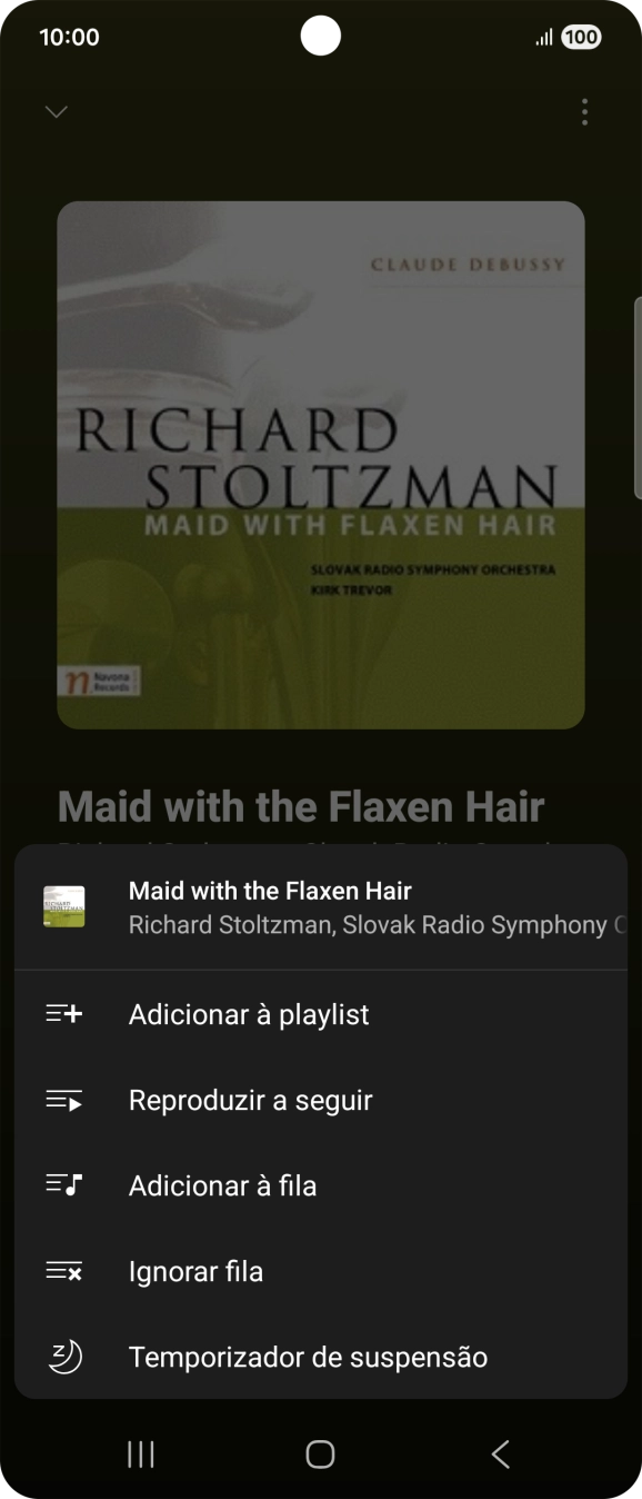 Prima o ícone para adicionar.