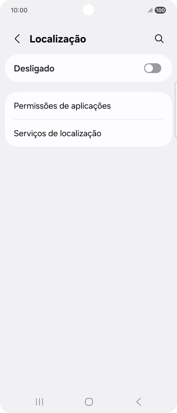Prima o indicador para ativar ou desativar a função.
