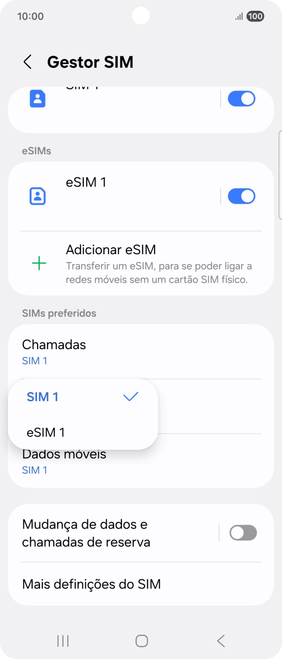 Prima o plano pretendido.