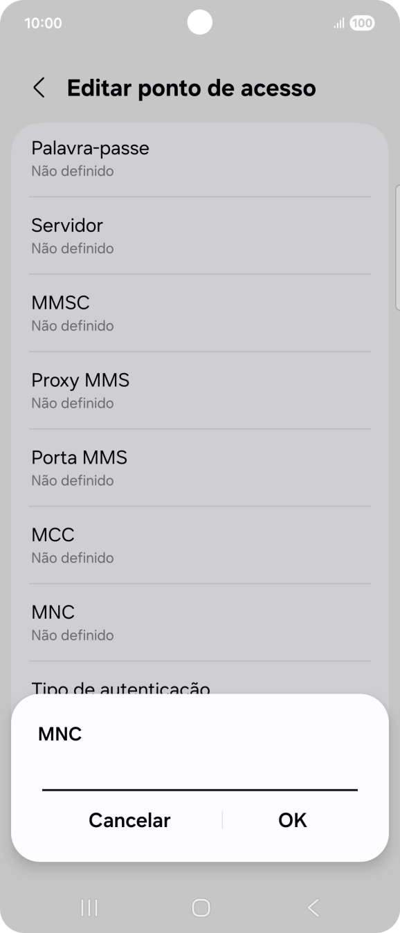Introduza 01 e prima OK.