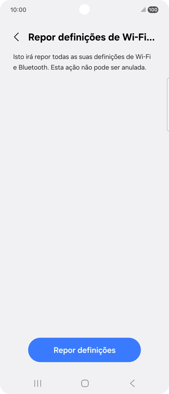 Prima Repor definições.