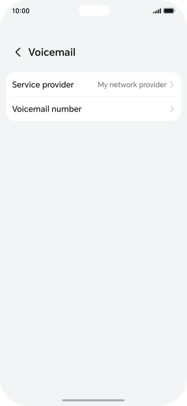 Press Voicemail number.
