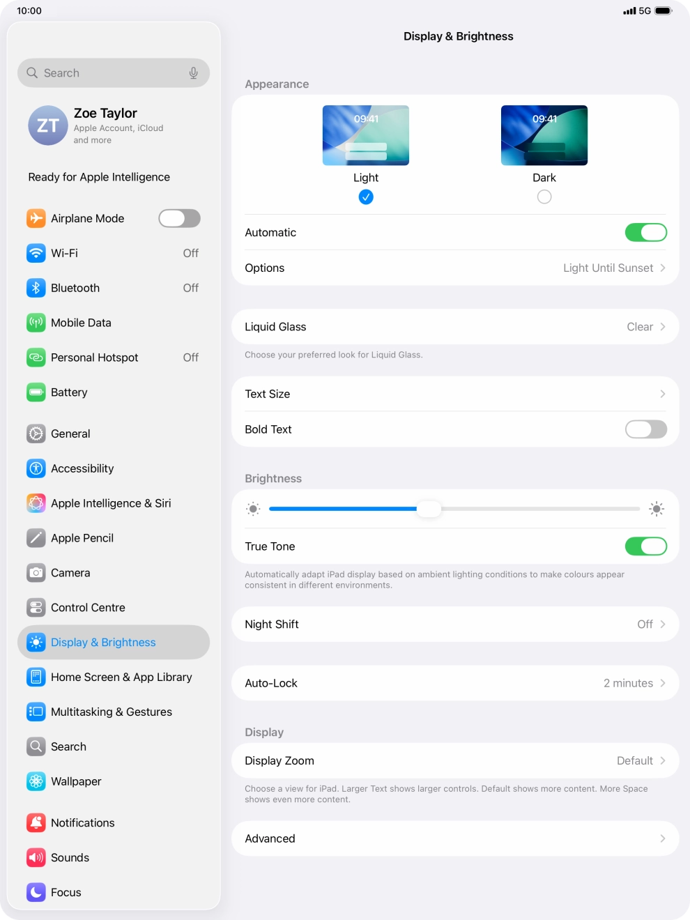 If you turn on the function, press Options and follow the instructions on the screen to select the required period of time for Dark Mode. If you turn on the function, press Options and follow the instructions on the screen to select the required period of time for Dark Mode.