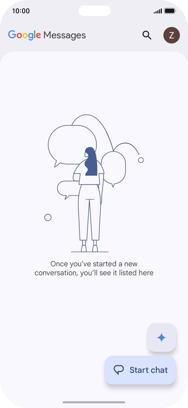 Press the profile icon. Press the profile icon.