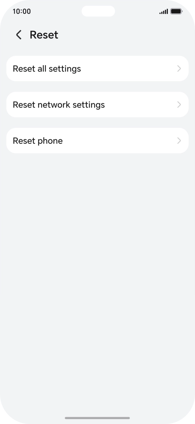 Press Reset phone.