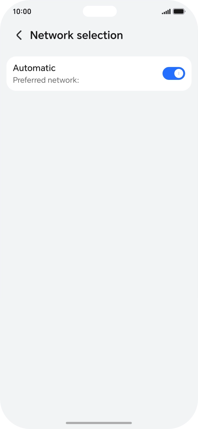 Press the indicator next to 'Automatic' to turn off the function. Press the indicator next to 'Automatic' to turn off the function.