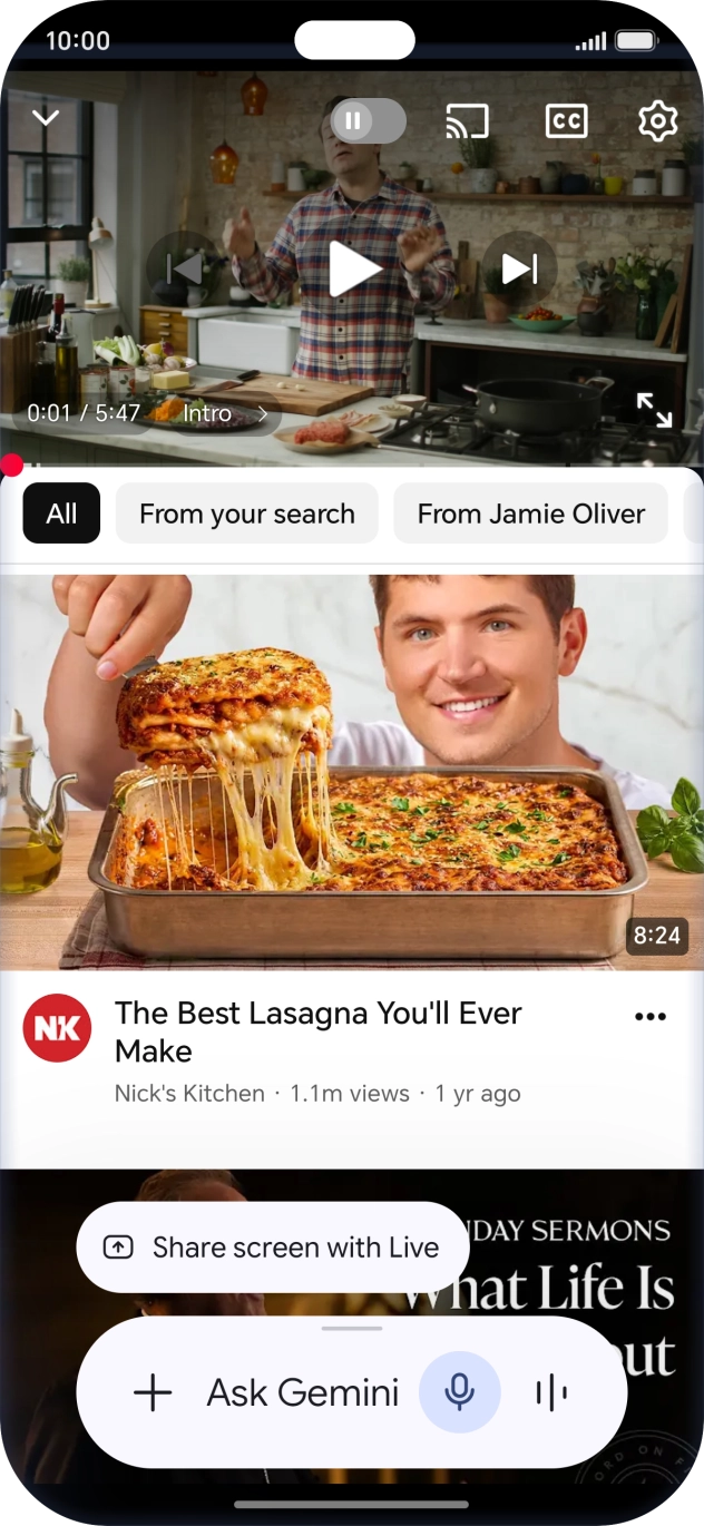 Press the add icon. Press the add icon.