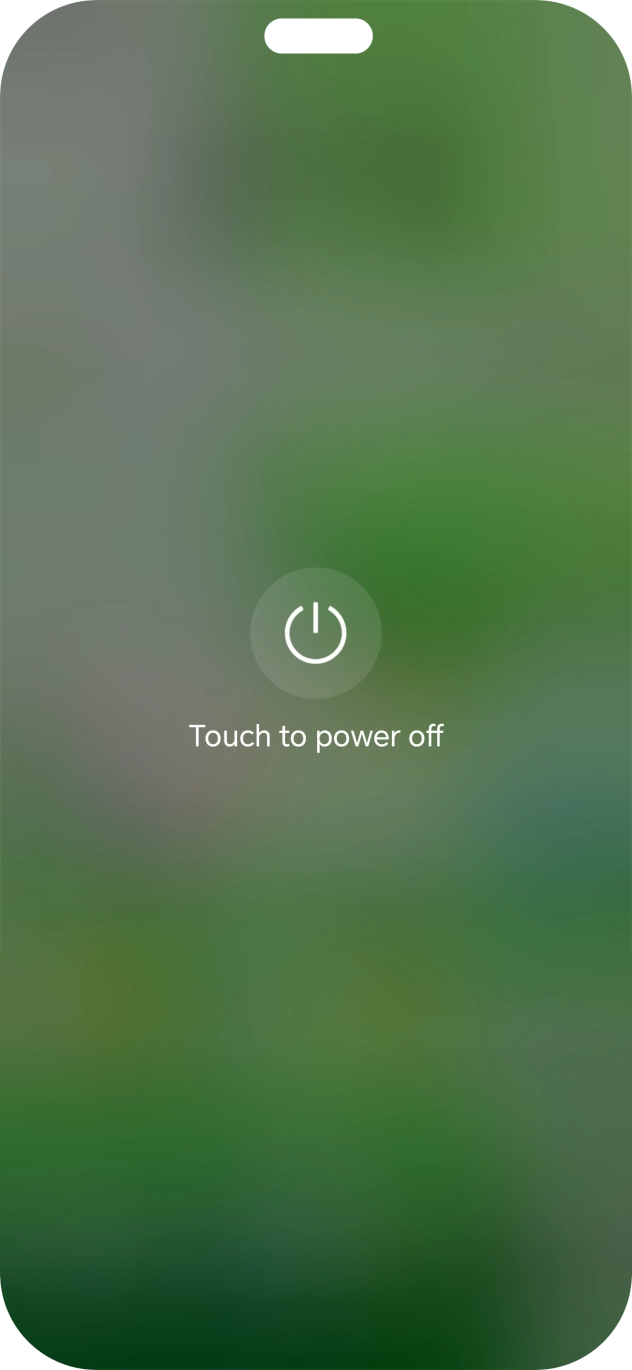 Press Touch to power off.