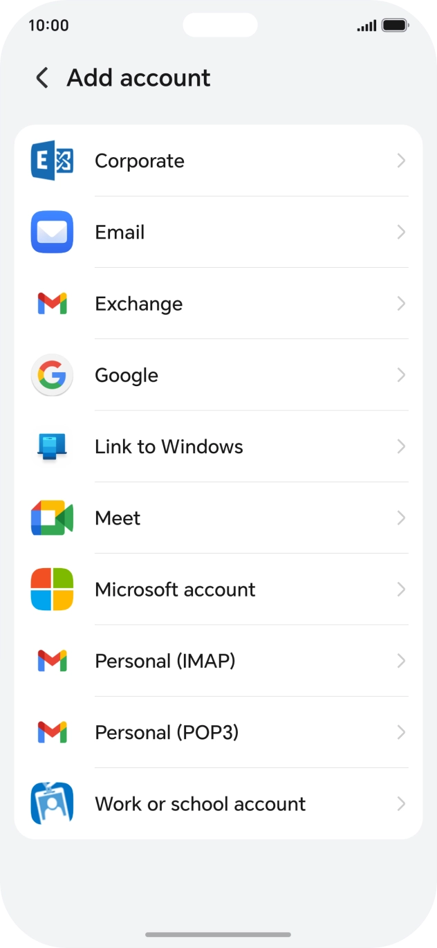 Press Google.