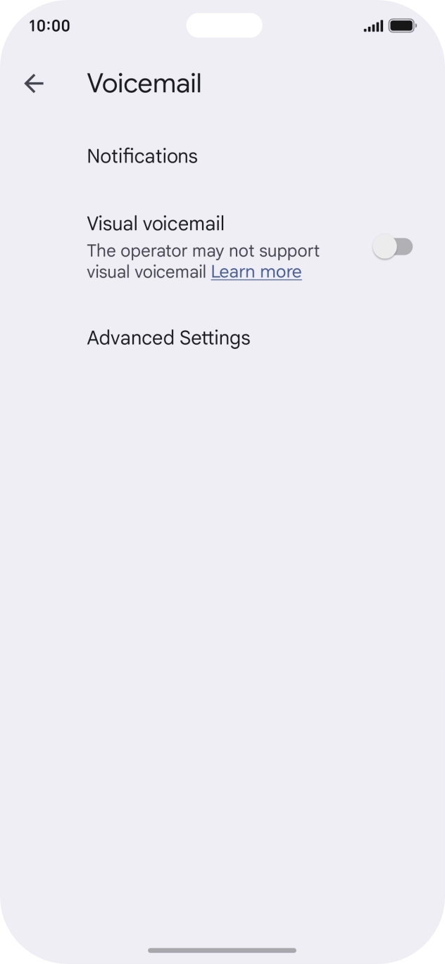Press Advanced Settings.
