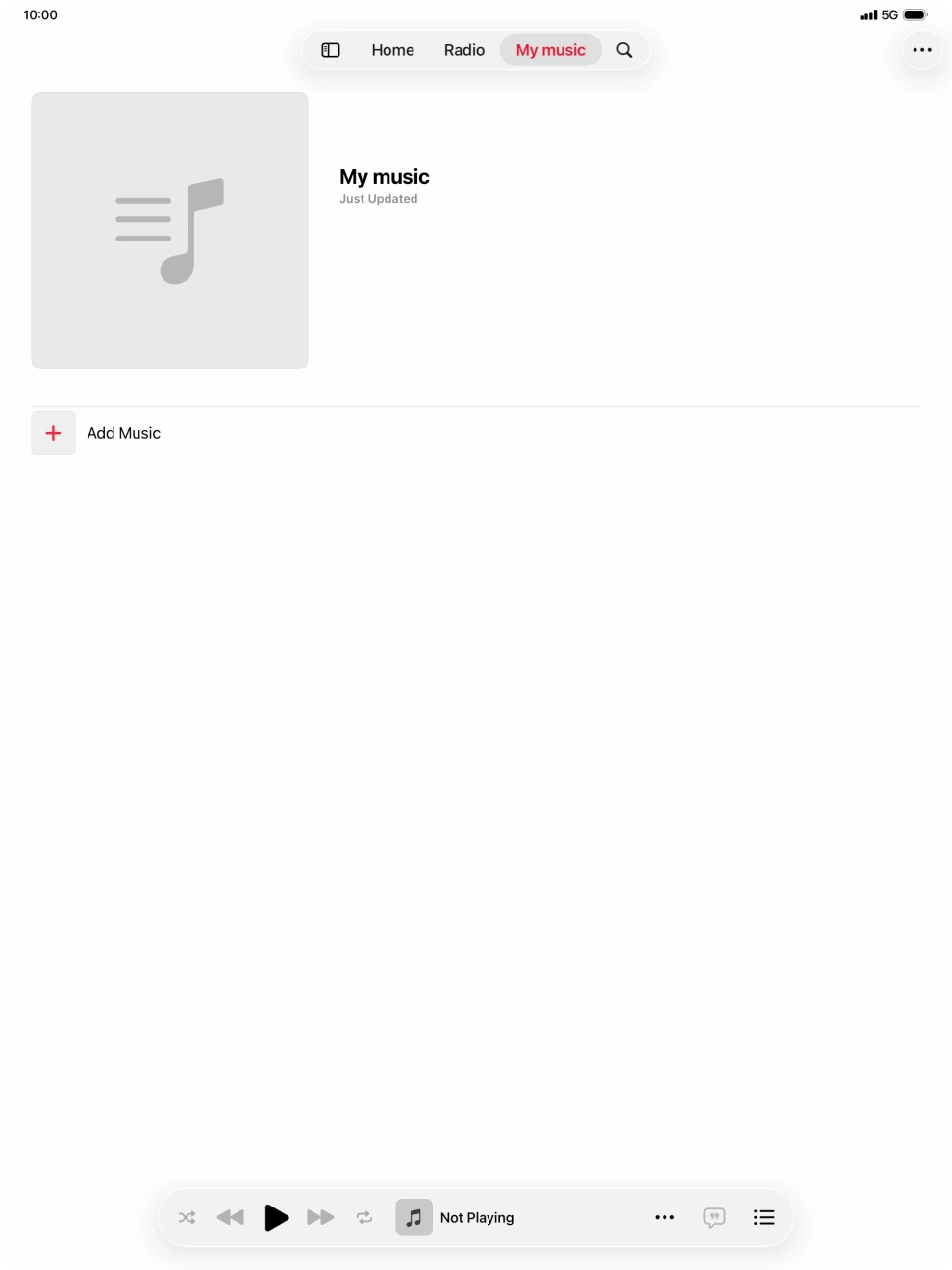 Press Add Music.