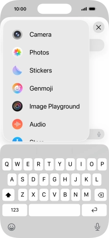 Press Genmoji.