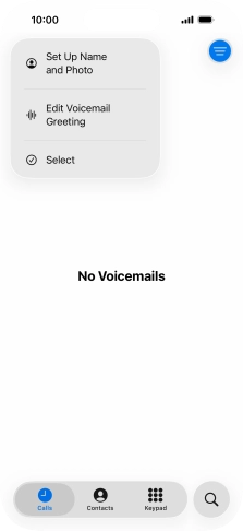 Press Edit Voicemail Greeting.