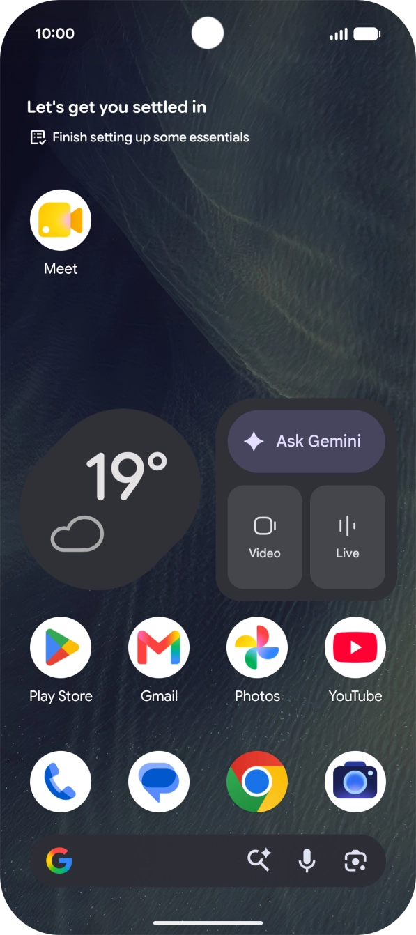 Press and hold the required app icon.