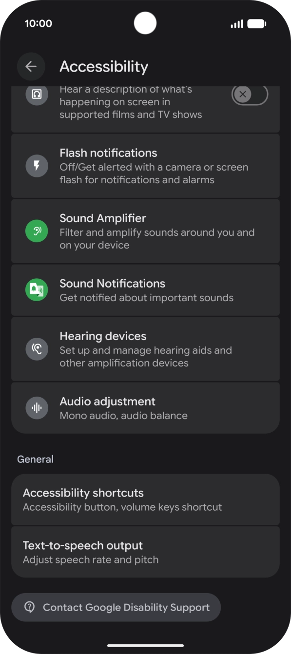 Press the required category below 