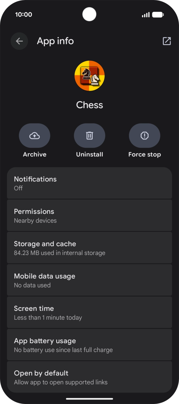 Press Storage and cache.