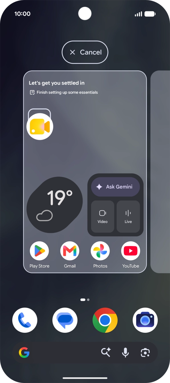 Drag the app icon to the required position on the home screen.