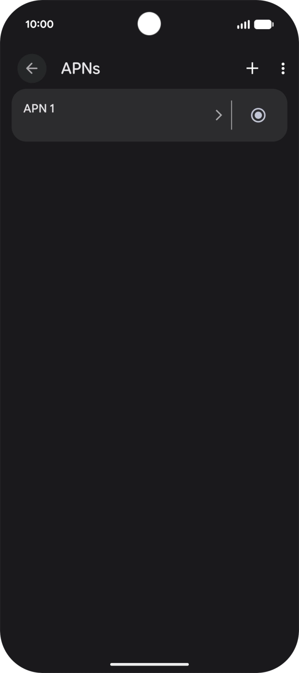 Press the add icon.