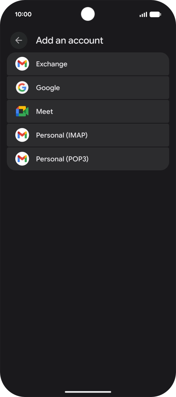 Press Google.
