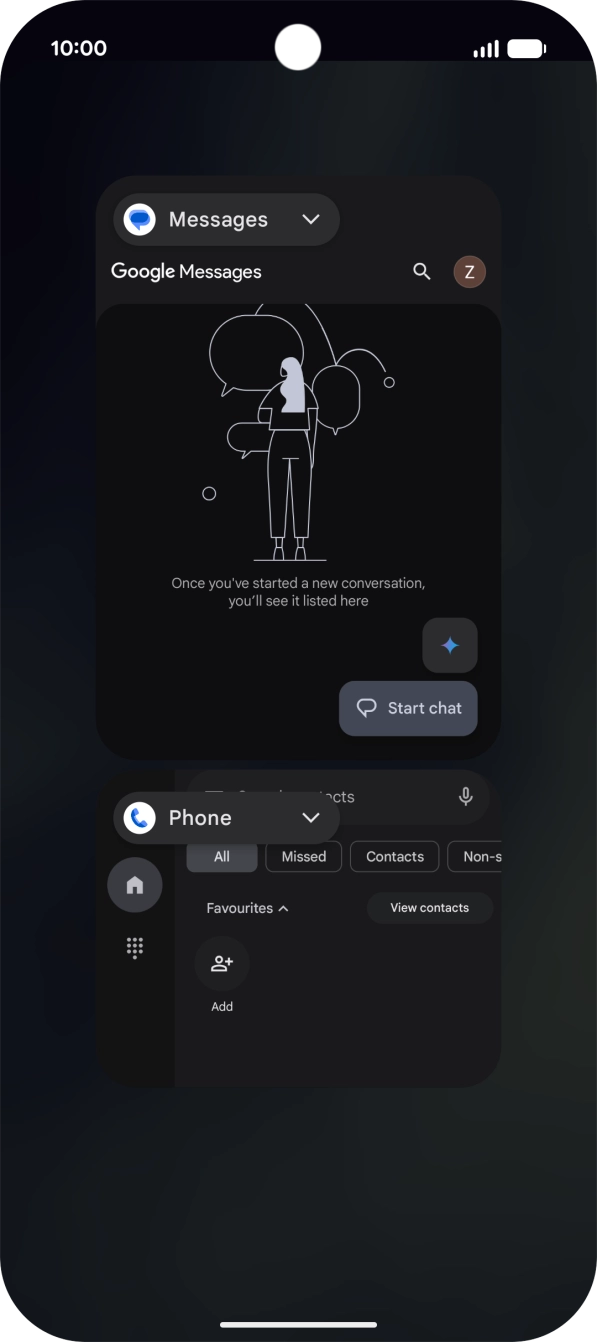 Slide your finger upwards on the application group. Slide your finger upwards on the application group.