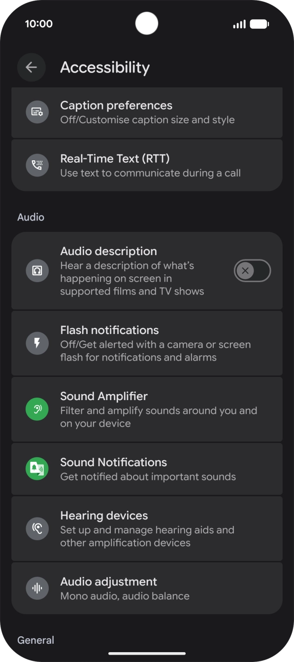 Press the required category below 