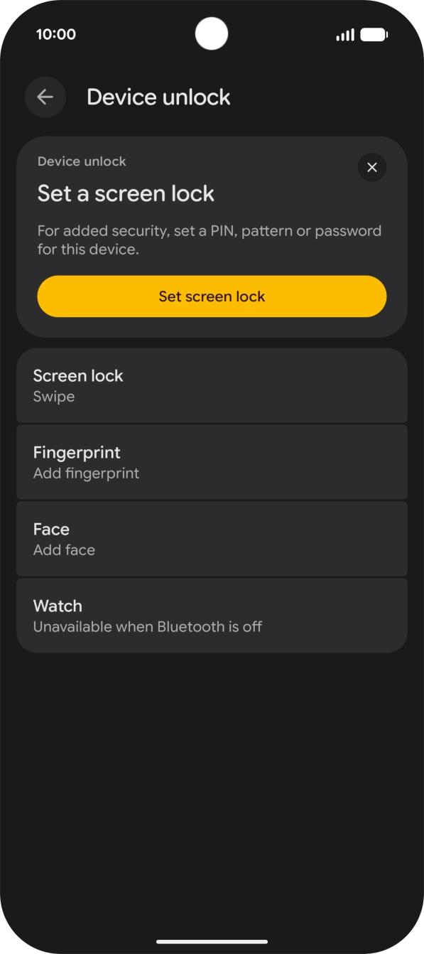 Press Fingerprint.