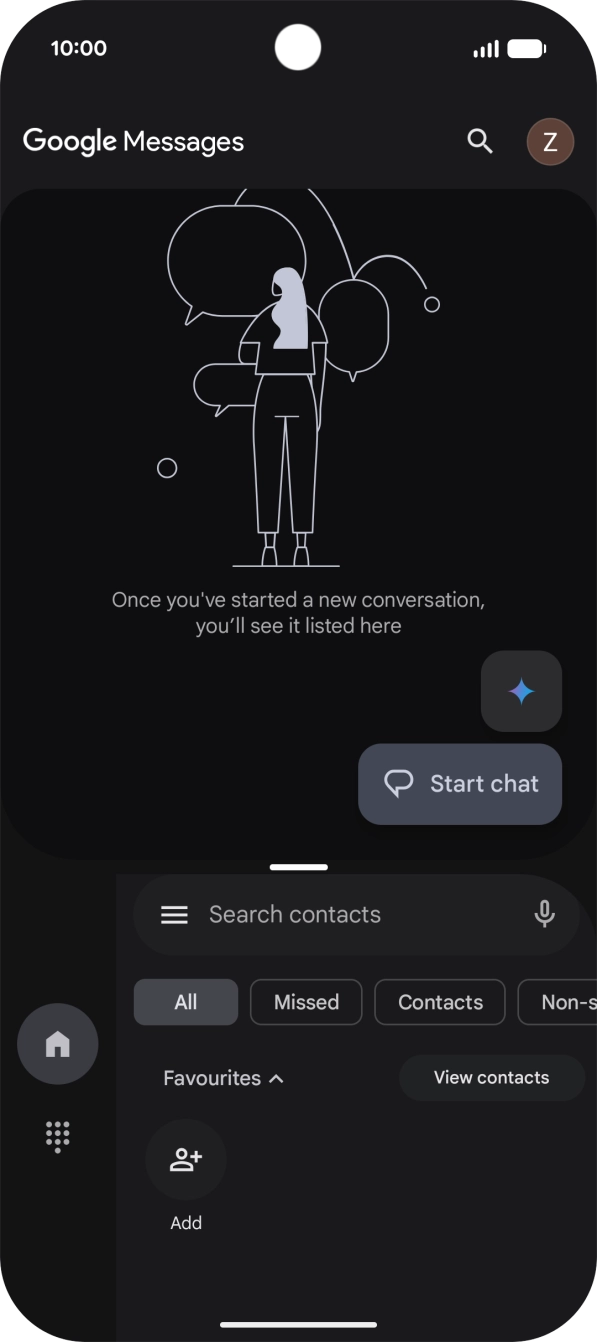 Slide your finger slowly upwards starting from the bottom of the screen until the list of running applications is displayed. Slide your finger slowly upwards starting from the bottom of the screen until the list of running applications is displayed.