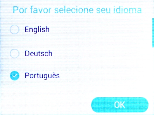 Prima o idioma pretendido.