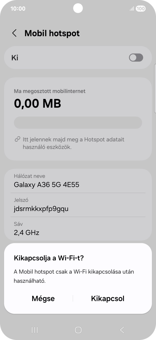 A befejezéshez, és ahhoz, hogy visszatérhess a főképernyőhöz, nyomd meg a főgombot.