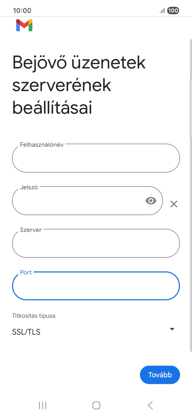Válaszd a Tovább lehetőséget.