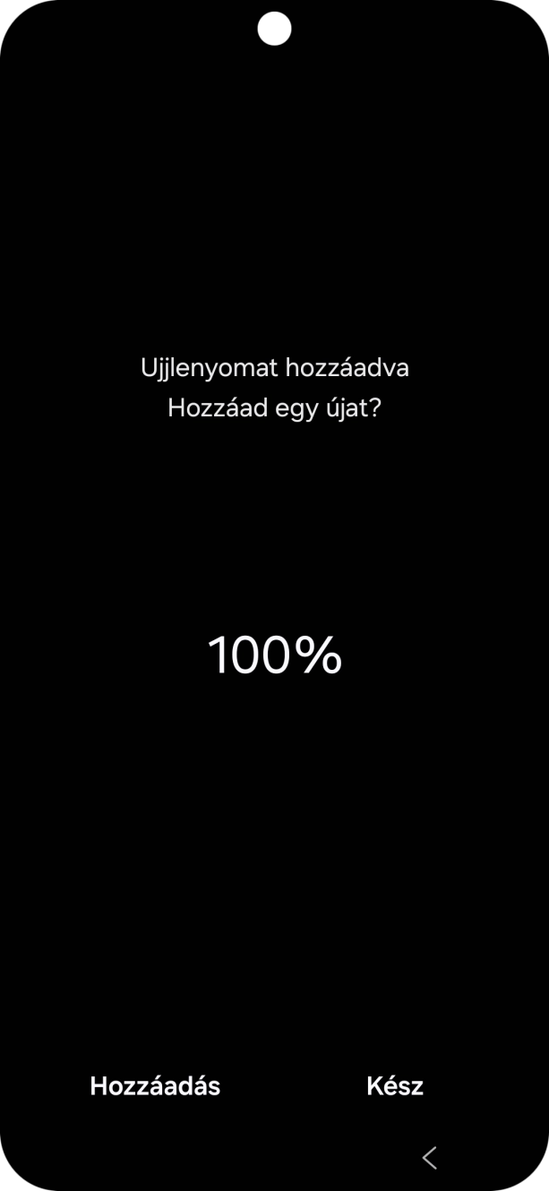 Válaszd a Kész lehetőséget.