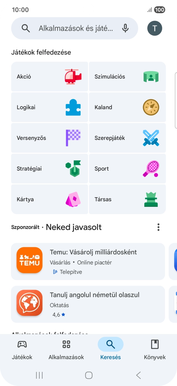 Kattints a keresés mezőre. Kattints a keresés mezőre.