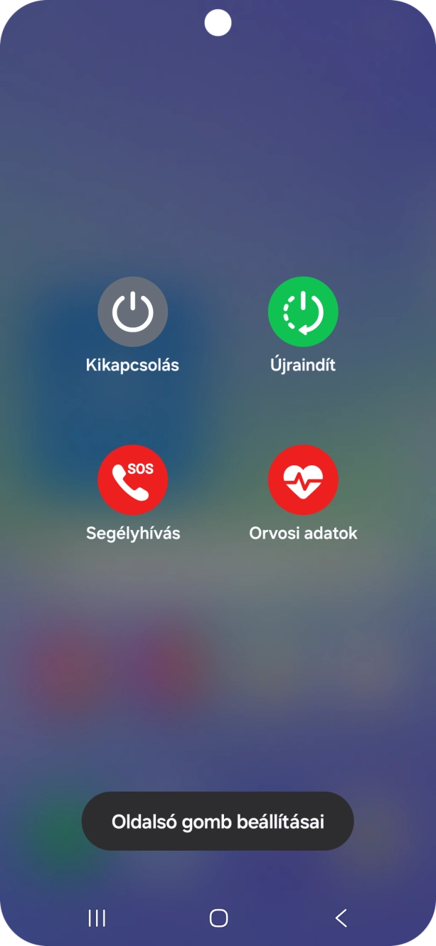 Válaszd a Kikapcsolás lehetőséget.