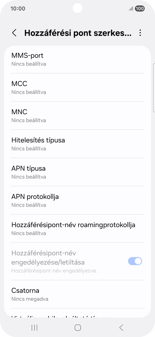 Válaszd az MCC lehetőséget. Válaszd az MCC lehetőséget.