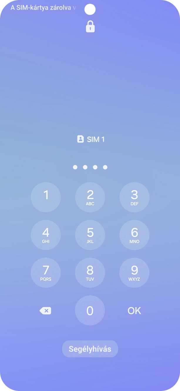 Amennyiben a telefon kéri, írd be a PIN-kódodat, és válaszd az OK lehetőséget.