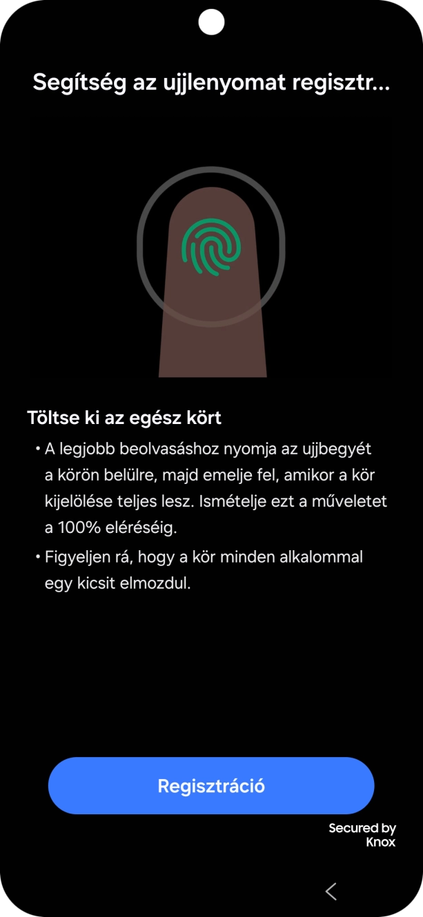 Válaszd a Regisztráció lehetőséget.