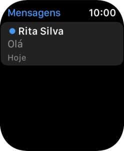 Prima a mensagem curta pretendida.