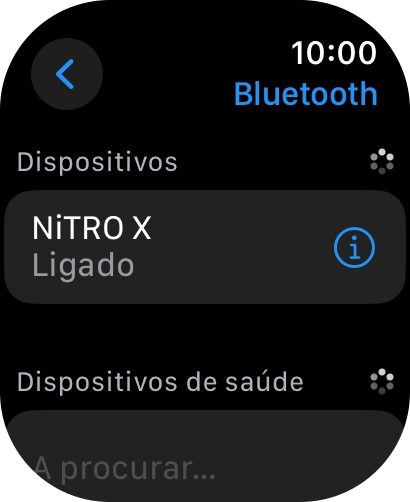 Prima a Digital Crown para terminar e voltar ao ecrã inicial.