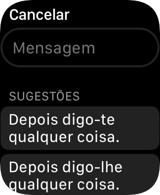 Prima Mensagem e dite a mensagem.