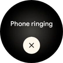 Press the end icon when you've found your phone.