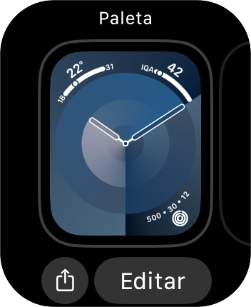 Deslize o dedo para a esquerda no ecrã.