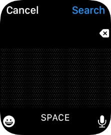 Press the microphone icon to turn on voice input.