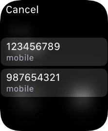 Press the required number.