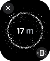 Siga as indicações no ecrã para encontrar o seu telefone.