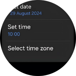 Press Set time.