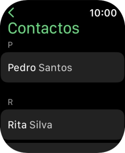 Prima o contacto pretendido.